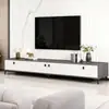 Mueble de TV moderno minimalista para sala de estar con almacenamiento integrado para uso doméstico, mueble de TV simple de pie para viviendas de alquiler