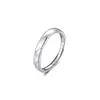 Juego de Anillos de Ciclo de Amor de Plata de Ley S999 con Diamantes Anillo de Mobius Lujo Accesible Exquisito Ajustable Anillo de Pareja