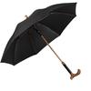 Guarda-chuva bengala com reforço de guarda-chuva para idosos, cabo longo, uso duplo em dias ensolarados e chuvosos, antiderrapante, escalada, bengala multifuncional, sombrinha