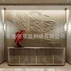 Arte de Talla en Cuero Personalizado Bordado Bolso Duro Fondo de Pared del Sudeste Asiático Arte de Pared Hall Hotel Dormitorio Arte de Mural Americano