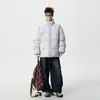 Chaqueta de invierno para hombre, nueva, moderna, holgada, con capucha, de plumón y algodón, engrosada y cálida, versátil abrigo acolchado