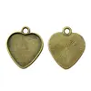 Accesorios para joyería DIY material aleación de zinc base base corazón de amor accesorios de colgante base