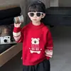 Suéter para Niños 2026 Nuevo Otoño Invierno Ropa de Invierno para Niños Tejido Festivo Rojo Ropa de Invierno para Bebé Suéter de Lana Ropa de Abrigo