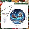 TYU549-568 Colgante Navidad Yeti Acrílico Cadena de Hierro Colgante Vacaciones Ventana Porche Adorno Decorativo
