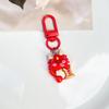 Chaveiro de Leão do Ano do Dragão 2024 Novo Ano Chinês pingente de mochila escolar festivo vermelho acessórios de presente para namoradas estudantes