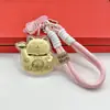 Moda Versátil Hazte Rico Inmediatamente Tesoro Princesa Por Favor Hazte Rico Llavero Creativo Colgante para Bolso Artículo de Moda