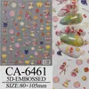 2025 Nueva Calcomanía para Uñas 5D Estampada Estéreo Dibujos Animados Animal Pequeño Flor de Amor Mariposa Adhesivo para Uñas Adhesivo