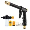 Mangueira de água doméstica de alta pressão direta da fábrica, bico retrátil para limpeza e rega de jardim, conjunto de pistola de água para lavagem de carro