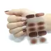 Novos Adesivos de Unha de Cristal Rosa Sonhador Estilo Coreano Mais Vendidos da Amazon Adesivos de Unha Coloridos Doces Conjunto Completo Atacado