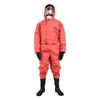 Ropa de protección laboral semicerrada FHLWS-001 contra incendios y productos químicos, resistente a ácidos y álcalis débiles, antiestática y a prueba de polvo.