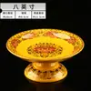 Plato de Ofrenda para Altar Budista del Hogar, Utensilios Budistas, Plato de Tributo, Plato de Frutas de Cerámica para Altar de Guanyin, Plato de Frutas, Plato Alto de Tributo para Buda