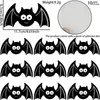 Nuevas Pegatinas DIY de Halloween Cortina de Lluvia de Seda Falda de Mesa Decoración de Mesa de Comedor Decoración de Mesa de Fiesta Cortina de Mesa con Borlas de Araña y Murciélago