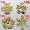 Hierro flor de cuatro pétalos flor de cinco pétalos flor de seis pétalos flor de diez pétalos flor de ciruelo redonda flor de cerezo copo de nieve de diamante pieza de flor diy