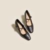 Yuanlitong~ Tacones Altos Mary Jane Retro de Tacón Grueso, Cómodos y No Cansan los Pies, 2025 Seleccionados Zapatos de Salón Elegantes de Punta Cuadrada Estilo Chengdu