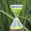 Minireloj de arena de 3 minutos para cepillado/temporizador de té para regalos de cumpleaños de amigos, artesanías de vidrio, adornos