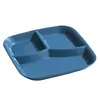 Plato Cuadrado Compartimentado para Trigo Transfronterizo, Estilo de Lujo de Alta Gama, Plato Cuadrado de Cena con Tres Compartimentos, Plato para Comidas Ligeras y Pérdida de Peso