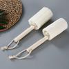 Escova de Copo de Bucha com Design para Pendurar, Cabo de Madeira de Polpa de Bucha Criativo, Escova de Limpeza de Utensílios de Cozinha Verde Antiaderente com Armazenamento
