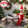 2026 Amazon Mais Vendido Tecido de Natal Estante 24 Dias Antes do Natal Desafio Diferente Boneco Elfo Figura Brincar