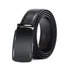 Cinturón de Cuero Personalizado para Hombre de Cuero Genuino Hebilla Automática Cinturón de Cintura de Piel de Vaca Logo Impreso a Color Regalo de Negocios Hebilla de Trinquete Cinturón de Cuero de Primera Capa para Hombre
