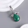 Colgante de Cristal de Piedra Natural Transfronterizo Europeo y Americano Alas de Ángel Collar con Colgante de Ángel Colgante Texturizado en Forma de Gota de Agua Venta al por Mayor