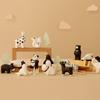 Linda creativa cerámica curación linda mini animal decoración muñeca caricatura micro paisajismo suculenta muñeca decorativa mano