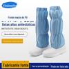 Sapatos antiestáticos listrados de poliéster de alta qualidade, sapatos para sala limpa sem poeira, sapatos de segurança no trabalho, sapatos de proteção ao trabalhador, botas longas, sapatos macios de PU
