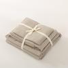 Juego de Funda de Edredón Lavado de Algodón Puro de Cuatro Piezas Cuadros Japoneses Estilo Escandinavo Sábana de Algodón Puro Juego de Cama de Tres Piezas