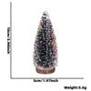 Nova cor pinheiro Árvore de Natal Decoração de micro paisagem de Natal Acessórios multi-tamanho Lantejoulas manchadas Árvores de simulação Enfeites