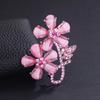 Novo broche de flores de luxo de entrada, design de alfinete de alta qualidade, corpete elegante, roupas, acessórios de moda, presente para o dia do professor