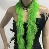 Bufanda Popular de Amazon de Plumas Simuladas y Lana Artificial para Adultos, Tiras de Colores para Performance, Accesorios de Decoración tipo Latte Art