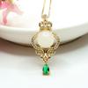 Colgante de Jade Hetian Natural de Guan Yu Collar de Corona de Perla Redonda de Jade Accesorio Colgante de Joyería de Jade S2032661