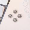 Novos Acessórios para Nail Art Série Floco de Neve de Zircônia de Natal Pingente de Floco de Neve Super Brilhante Luxo Leve Strass para Unhas com Franja