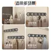 Colgador de gancho de doble capa sin perforaciones para puerta con ventosa para dormitorio y baño, herramienta de almacenamiento de alta capacidad de carga, estante de almacenamiento creativo