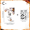 Adesivos Eletrostáticos para Vidro sem Cola para Halloween para Janelas de Casa, Vitrines de Lojas e Fachadas, Decalques Decorativos para Janelas sem Resíduos