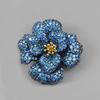 Broche de rosa pesado luxo high-end feminino broche de cobre cobre incrustado zircônia high-end feminino requintado luxo temperamento roxo