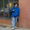 Sudadera con capucha de algodón chino de estilo otoñal transfronterizo, hombro caído, unisex, moda casual, suéter versátil con capucha, venta al por mayor