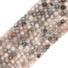 Gato de la suerte 2-4 mm cuentas pequeñas facetadas cuentas de turmalina cristal ágata tallado cuentas sueltas pequeñas accesorios para joyería DIY