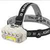 Linterna frontal explosiva luz fuerte lámpara de trabajo recargable LED superbrillante montada en la cabeza iluminación especial para pesca nocturna linterna frontal de trabajo