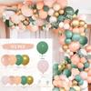 Paquete de decoración de pared de fondo para fiesta de cumpleaños transfronteriza, globos, diseño de escena de boda, modelado de cadena de globos, traje combinado