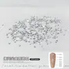 Rhinestones Redondos Transparentes de Fondo Plano 5A Circonita Arte de Uñas Rhinestones Blancos Deslumbrantes Rhinestones Sueltos Decoración de Uñas Rhinestones para Rellenar y Decorar Uñas
