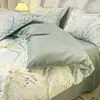 Conjunto de três peças 100% algodão para dormitório estudantil A, edredom de algodão, roupa de cama de algodão puro, conjunto de seis peças para cama de solteiro em quarto