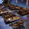 Barra de Limpieza de Viento Industrial Mesa y Silla Combinación KTV Bar Restaurante de Barbacoa Restaurante Soporte para Tarjetas Cafetería Tienda de Té con Leche Sofá Soporte para Tarjetas