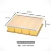 Molde de Silicona para Sopa Congelada Transfronterizo con Tapa 246 Bandeja de Hielo Grande Base para Olla Caliente Caja de Empaque Almacenamiento Congelado