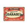 2024 Nova Garagem Americana Retro Tin Pintura Estilo Industrial Reparo Automóvel Fundo Parede Sem Moldura Decorativa Pintura Pendurada