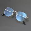 Nuevos Armazones para Gafas de Titanio Puro Sin Marco, Unisex, Armazones Ópticos Terminados con Bloqueo de Luz Azul para Miopía, Disponibles al por Mayor