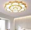 Luz principal redonda para sala de estar, 6 novas luzes de teto LED para quarto, luxo simples e elegante, com cristal, luz de Zhongshan, ferro, outros