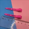Color caramelo sin costuras pintado a mano clip de pico de pato modelado clip de partición de peluquería pasador de pelo clip suelto para la raíz del cabello clip de posicionamiento al por mayor