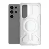 Adecuado para Samsung S25Ultra J-16 Funda Protectora Magnética Transparente Anticaídas Samsung S25 Funda para Teléfono Móvil Magnética de Gama Alta