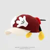 Boné de Baseball Colorido Estilo Coreano e Japonês para Bebê Chapéu com Proteção Solar Super Fofo Transfronteiriço Adorável Chapéu Bico de Pato de Outono para Crianças