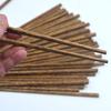 Sin pintura sin cera palillos de madera de ala de pollo de 25 cm palillos de cabeza redonda se puede imprimir LOGO